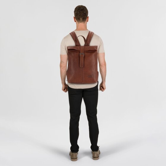 Jack Kinsky Porto Zaino da giorno Pelle 37 cm Scomparto per laptop