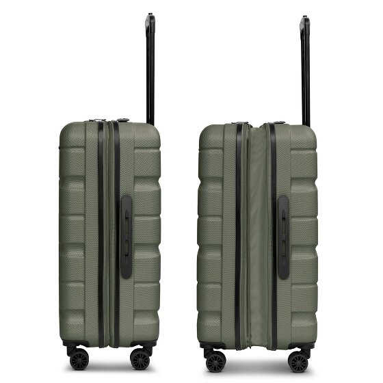 Franky Munich 4.0 Set di valigie a 4 ruote, 3 pezzi con piega elastica