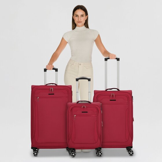 Cocoono Monterrey 4 ruote Set di valigie 3 pezzi con piega di espansione