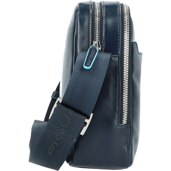 Piquadro Cartella quadrata blu 22 cm