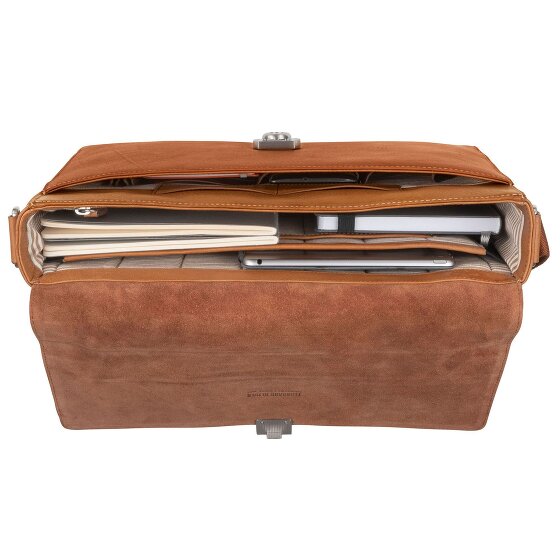 Leonhard Heyden Messenger Bergamo in pelle 38 cm Scomparto per laptop