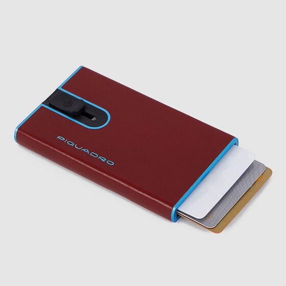 Piquadro Blue Square Custodia per carta di credito Protezione RFID Pelle 6.5 cm