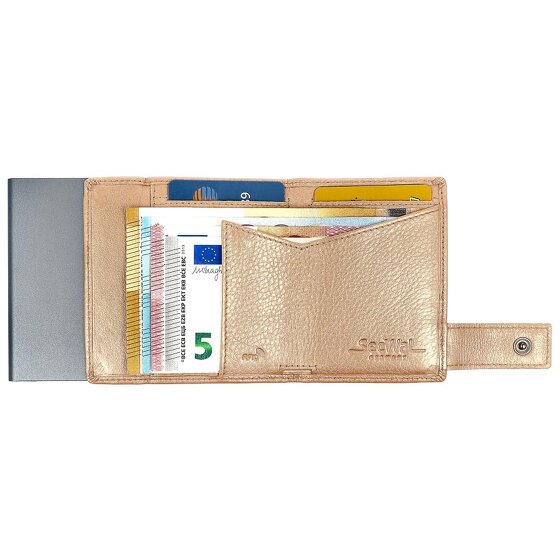 SecWal Custodia per carte di credito RFID in pelle 7 cm