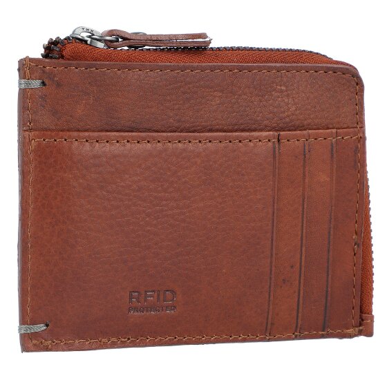 Burkely Portacarte di credito Avery antico RFID in pelle 11 cm