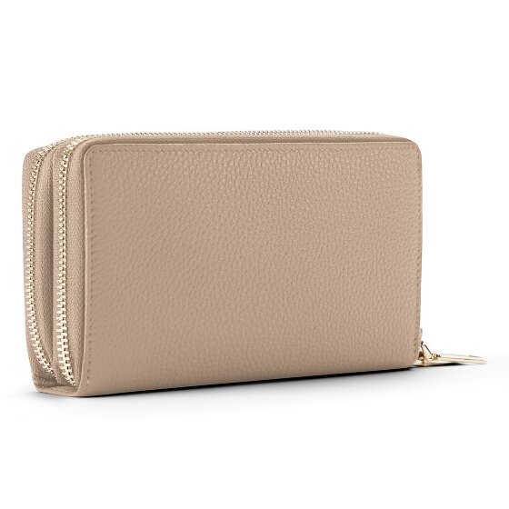 Lazarotti Portafoglio Bologna in pelle XL con doppia chiusura a zip, protezione RFID, 20 cm