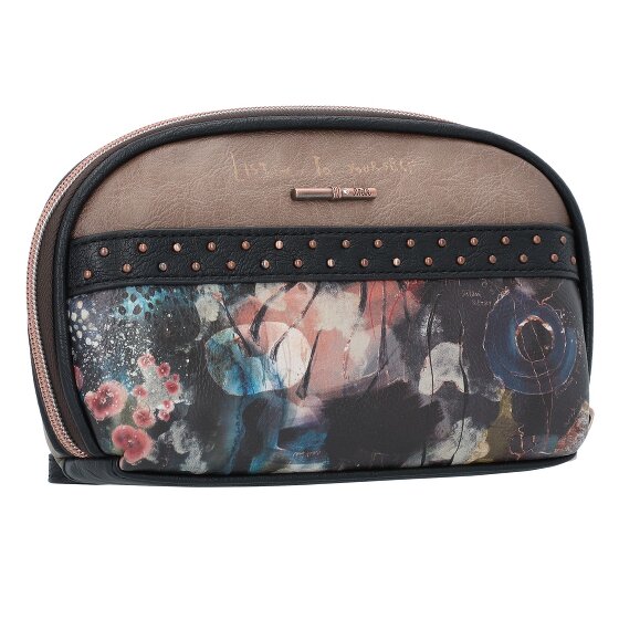 Anekke Shoen Black Portafoglio Protezione RFID 22 cm