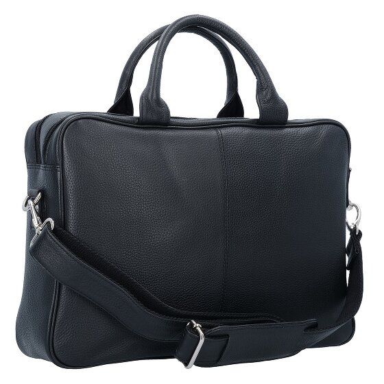 Dermata Cartella in pelle con scomparto per laptop da 40 cm