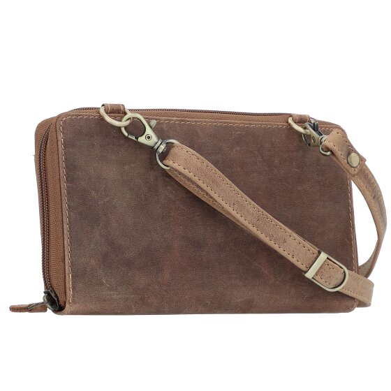 Greenburry Vintage Pochette Protezione RFID Pelle 21 cm
