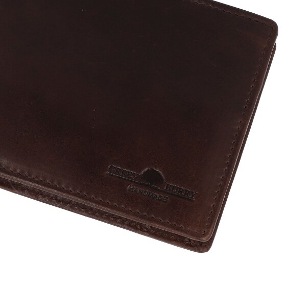 Greenburry Newport Portafoglio Protezione RFID Vera Pelle 12 cm