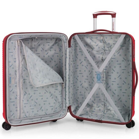 Gabol Balance XP 4 ruote Set di valigie 3 pezzi con piega di espansione
