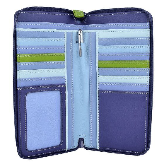 Mywalit Portafoglio grande in pelle con doppia zip 18 cm