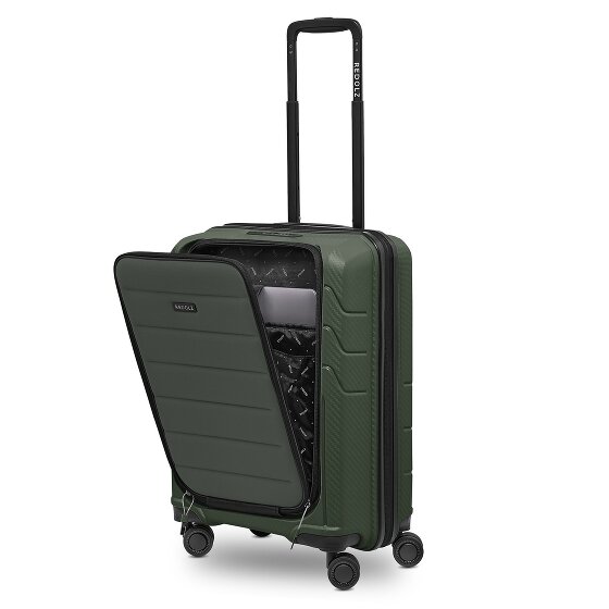 Redolz Essentials 17 Trolley da cabina a 4 ruote 55 cm con tasca morbida per laptop