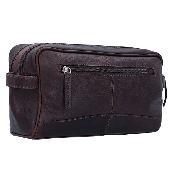 The Chesterfield Brand Wax Pull Up Borsa da toilette Pelle 29 cm