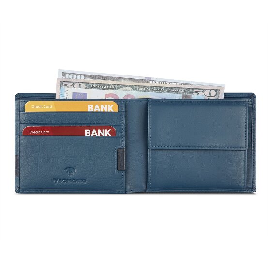 Roncato Monaco Portafoglio Protezione RFID Pelle 9 cm