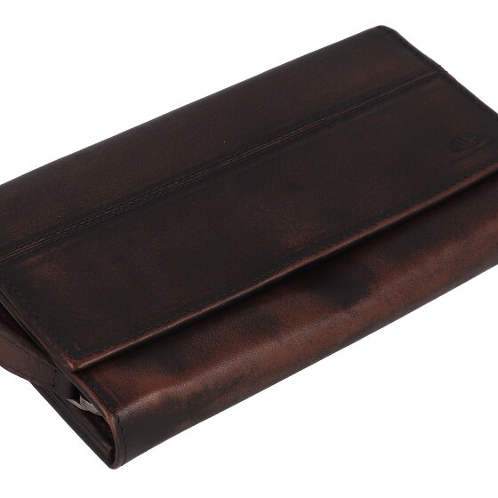 Greenburry Destressed Portafoglio Protezione RFID Pelle 18.5 cm