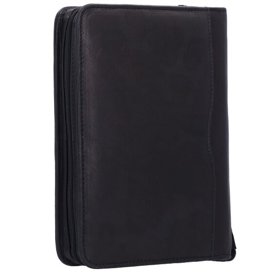 Greenland Nature Cartella ad anelli in nappa nera 19 cm