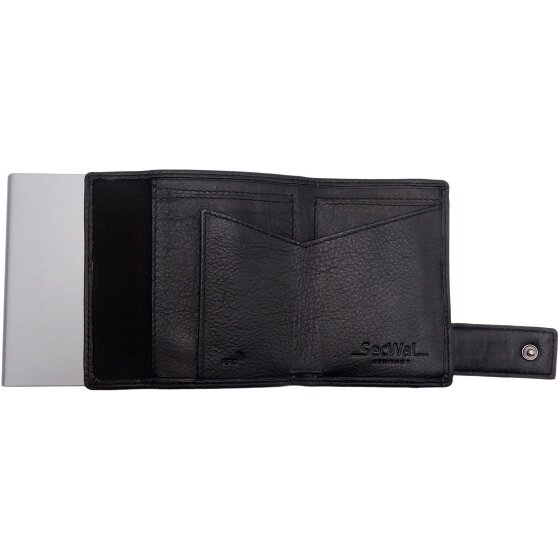 SecWal SecWal 1 Custodia per carte di credito Portafoglio RFID in pelle 9 cm