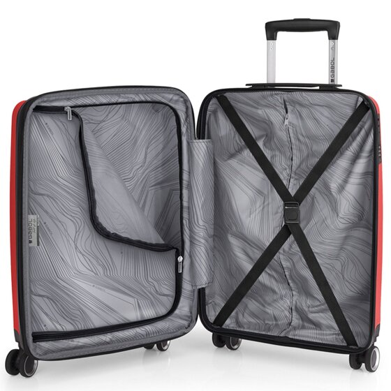 Gabol Kume 4 ruote Set di valigie 3 pezzi con piega di espansione