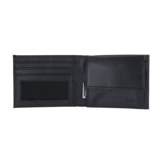 oxmox Leather Portafoglio Protezione RFID Vera Pelle 11 cm