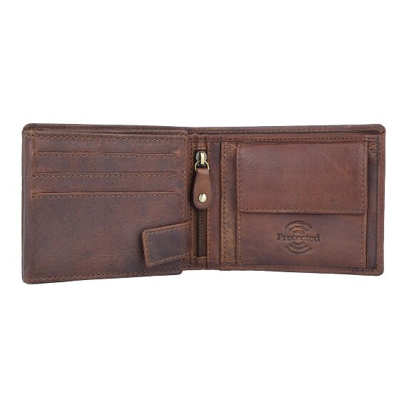 Greenland Nature Portafoglio Soft & Safe RFID in pelle 12 cm