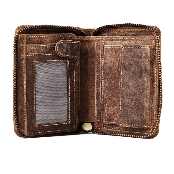 Greenburry Huntsman Portafoglio Protezione RFID Pelle 10 cm