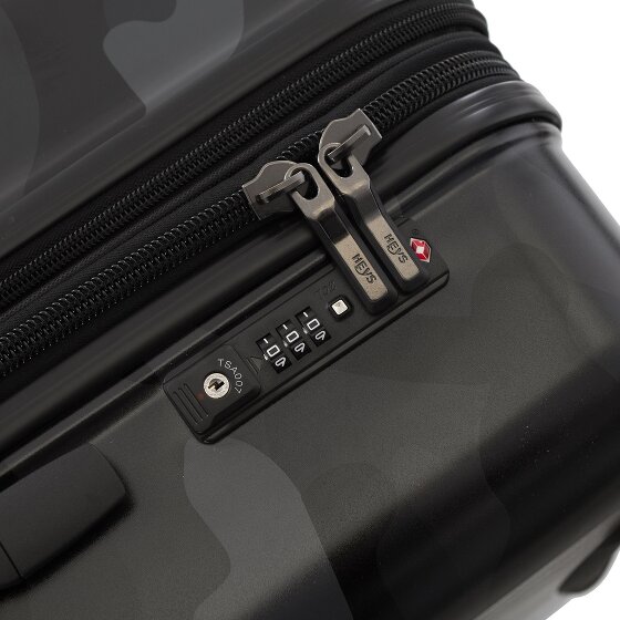 Heys Black Camo 4 ruote Carrello della cabina S 53 cm con piega di espansione