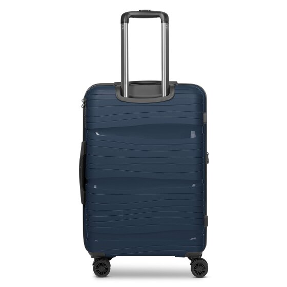 d&n Travel Line 4300-Plus 4 ruote Set di valigie 3 pezzi con piega di espansione