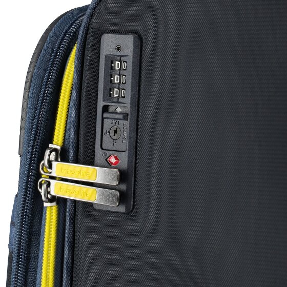 Travelite Color Craze 4 ruote Carrello M 66 cm con piega di espansione