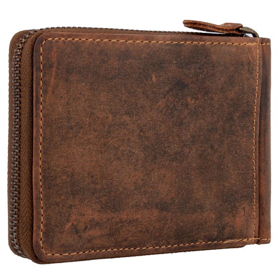 Greenburry Portafoglio vintage in pelle 13 cm