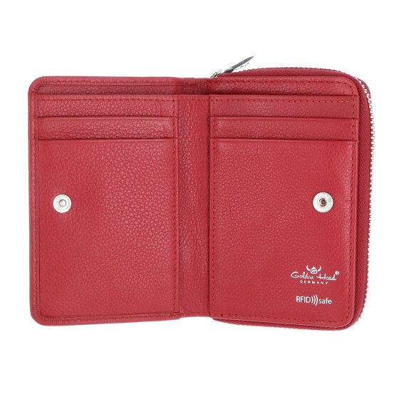 Golden Head Madrid Portafoglio Protezione RFID Vera Pelle 11.5 cm