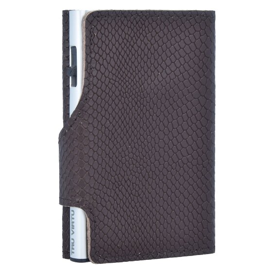 Tru Virtu Custodia per carte di credito Click & Slide Portafoglio RFID in pelle 6,5 cm
