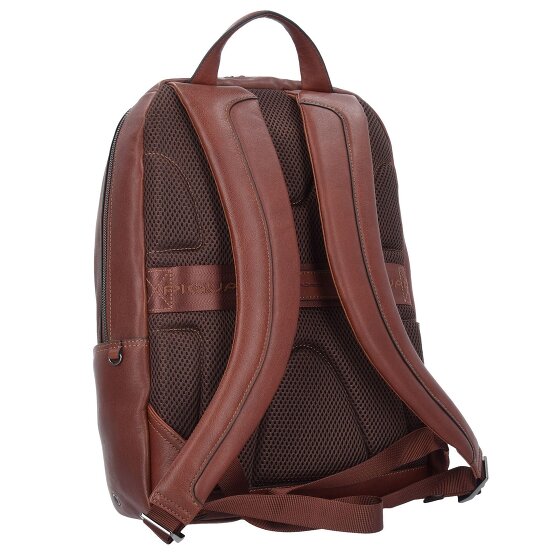 Piquadro Zaino Business nero quadrato in pelle 39 cm Scomparto per laptop