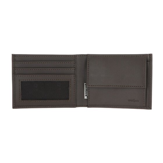oxmox Leather Portafoglio Protezione RFID Vera Pelle 11 cm