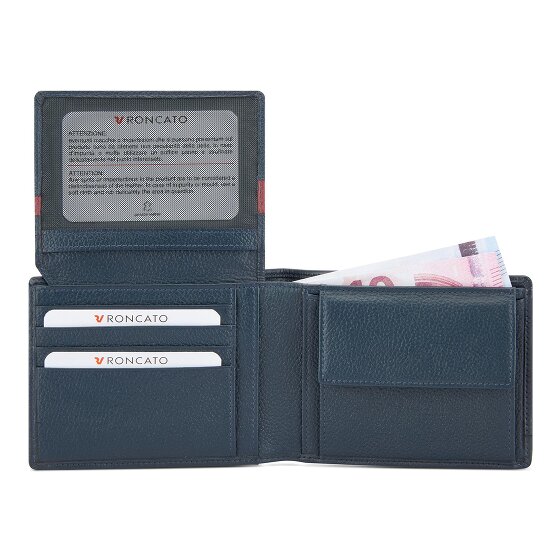 Roncato Trial DLX Portafoglio Protezione RFID Pelle 9.5 cm