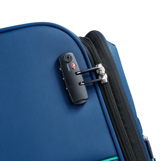 Delsey Paris x United Colors of Benetton Colour Block Trolley a 4 ruote da 77 cm con piega ad espansione