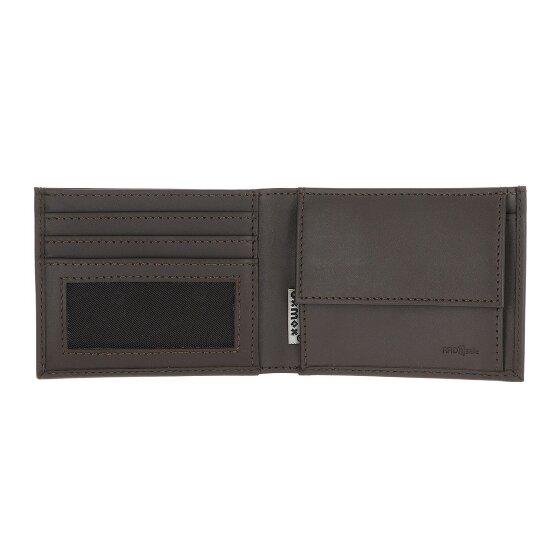 oxmox Leather Portafoglio Protezione RFID Vera Pelle 11 cm