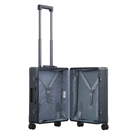 Aleon Trolley cabina Traveler Domestic a 4 ruote in Alluminio, 55 cm