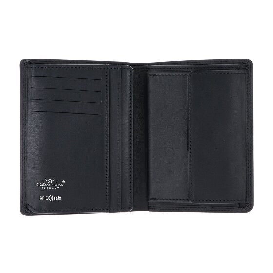 Golden Head Polo Portafoglio Protezione RFID Vera Pelle 9 cm
