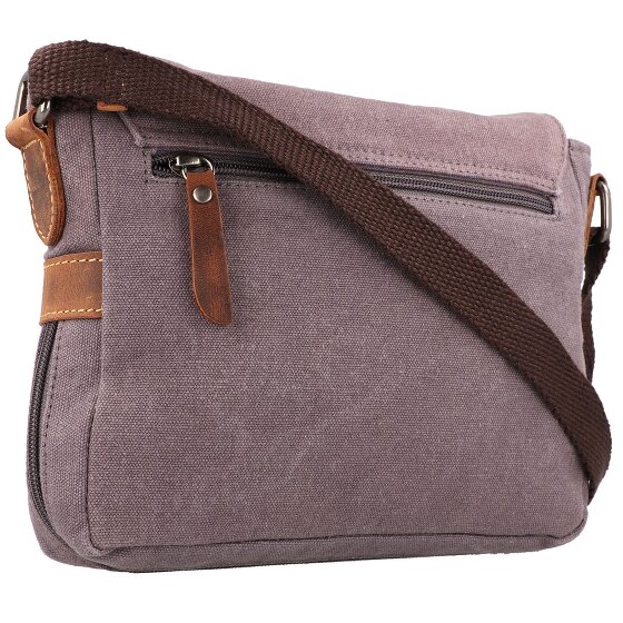 Greenburry Borsa a tracolla in canapa vintage 22 cm