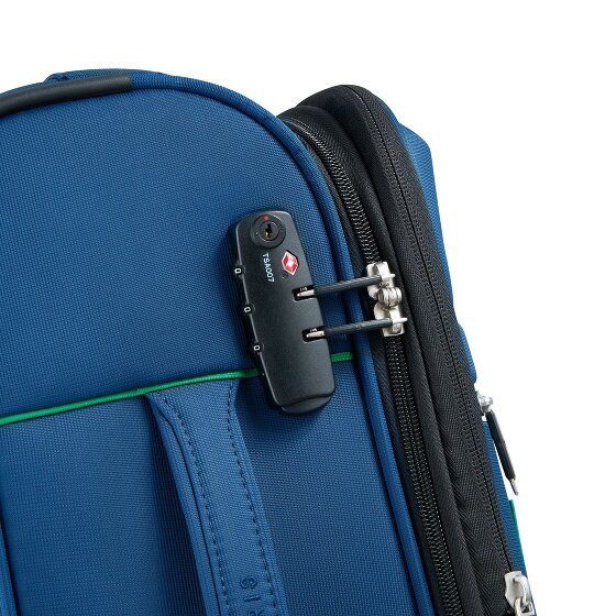 Delsey Paris x Colors Benetton Color Block Trolley da cabina a 4 ruote da 55 cm con piega ad espansione
