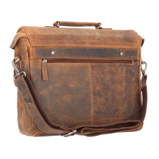 Pride and Soul Cartella in pelle con scomparto per laptop da 37 cm