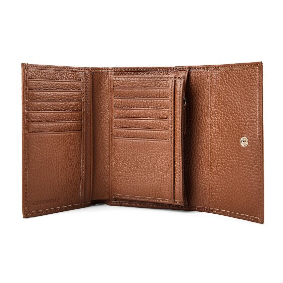 Coccinelle Portafoglio morbido in pelle metallizzata 14 cm