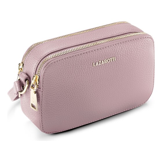 Lazarotti Bologna Borsa a tracolla in pelle Borsa per fotocamera in pelle con doppia zip 18 cm