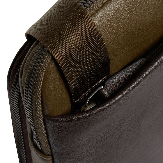 Piquadro Black Square Borsa a tracolla Vera Pelle 23 cm