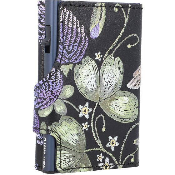 Tru Virtu Custodia per carte di credito RFID in pelle 6,5 cm