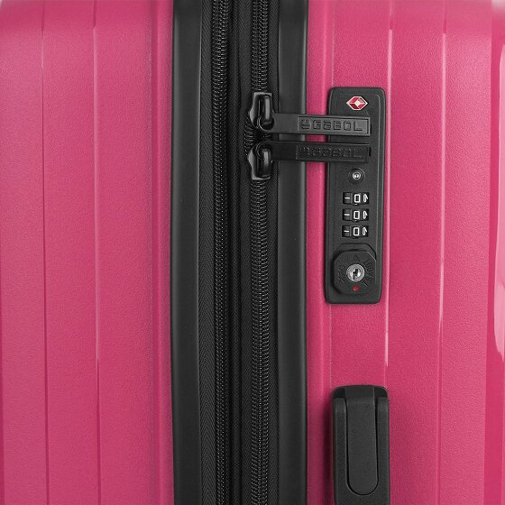 Gabol Shinyuu 4 ruote Set di valigie 3 pezzi con piega di espansione