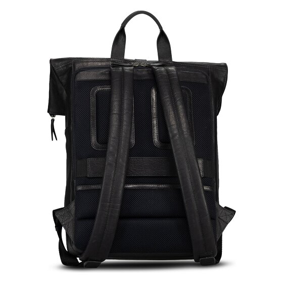 Jost Glasgow Zaino da giorno Protezione RFID Vera Pelle 42 cm Vano porta PC