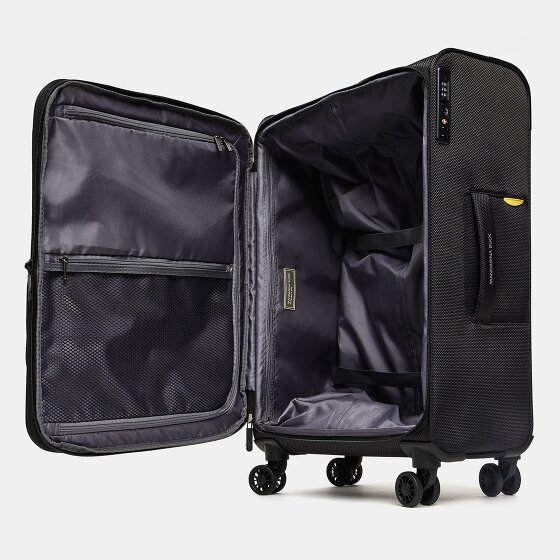 Mandarina Duck Zephyr 4 ruote Carrello M 67 cm con piega di espansione