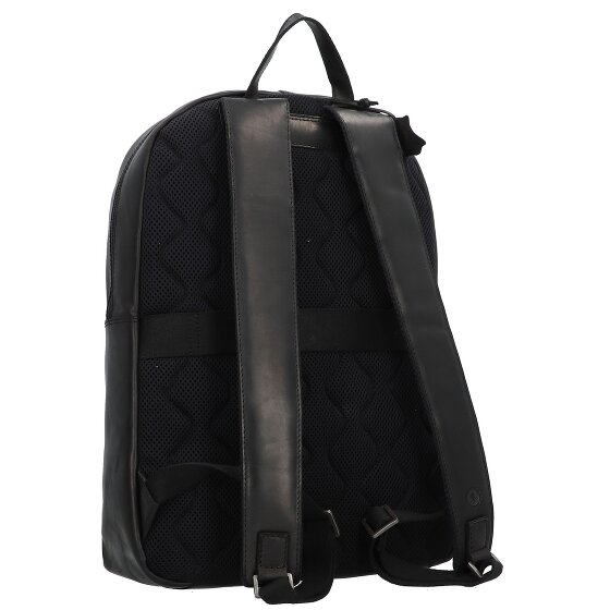 Greenburry Pure Black Zaino da giorno Pelle 46 cm Scomparto per laptop
