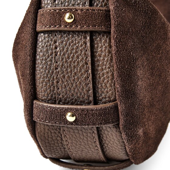 Hey Marly Lifetime Sister Suede Borsa a spalla Vera Pelle 25 cm